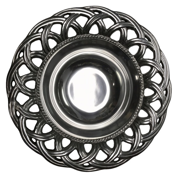 WILTON ARMETALE Harvest Small Bowl #470034 Aluminum Serveware NWT - Picture 2 of 5